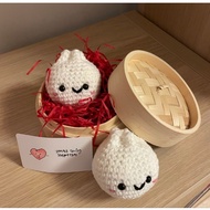 Handmade Crochet Bao/Bun gift birthday cute desk friend