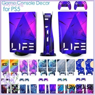 LAYOR1 Sticker Full Set Decal for PS5 Game Console Decor for PS5