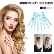 Octopus No Heat Curling Ribbon That Creates Bouncy Beach Waves While You Sleep Without Heat E4R6