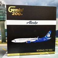 清貨減價 GeminiJets 1:200,飛機模型    Alaska Airlines "Honoring Those Who Serve" 阿拉斯加航空 B737-800S,G2ASA1138
