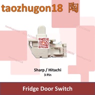 Sharp Hitachi QSW-PA092CBZA 3 Pin Fridge Refrigerator Freezer Fan Light Door Switch Peti Sejuk Suis