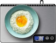 33lb/15kg Kitchen Scale, Diyife® Digital Food Scale with Measure Length and Large Stainless Steel Pa