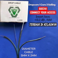 Dropcore 1 core 3 seling CONNECT G657A1 fiber optic drop core cable/ 1 core 1km