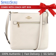 Coach Handbag In Gift Box Crossbody Bag Rowan File Bag Chalk Off White # C1556