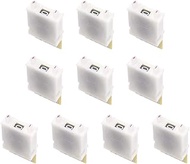 uxcell DIP Switch BCD Code Thumb wheel Switch KM1 0-9 Digital White 40 x 24 x 10 mm 10 Pcs