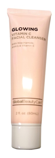 Global Beauty Care Glowing Vitamin C - Facial Cleanser with Niacinamide, AHA & Vitamin E 2fl oz 60ml