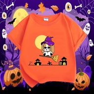REAdy stocK Halloween Cute Puppy Fashion T-Shirt - Unisex Cotton Short Sleeve COD 1O9