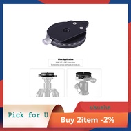 uhunhn Camera Pan Base With Arca Swiss Style Plate 0.95Cm Screw Aluminum Panoramic Ball Tripod Head 