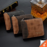 3116 MIKE New Design Men Wallet Zipper Bifold Leather Dompet Lelaki Fashion Casual Card Short Wallet