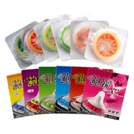 Ultra-Thin Lubricated Condoms Large Particles Ribbed Dotted Granular Passionate Contracepation Sex Toys for Men Penis Sleeves