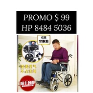 Same Day Delivery Within One Hour Lightweight Self Propelled Wheelchair Fully Assembled