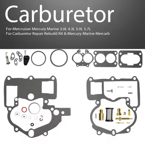 Carburetor Repair Kits For Mercruiser Mercury Marine 3.0L 4.3L 5.0L 5.7L Carburetor Repair Rebuild K