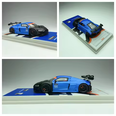 Tarmac 1/64 R8 LMS GT3 Evo || Race Car Diecast Model Limited Edition Hobby Alloy 10th Anniversary