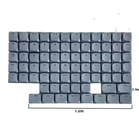 74-key Ultrathin Low Profile MX Keycap PBT Material Dye-sub Dedicated to Choc Corne Sofle VELVE Mini