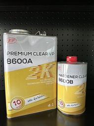 แล็กเกอร์รถยนต์/แลคเกอร์รถยนต์ 2K VP 8600 อัตราส่วน 4:1 แห้งไว 10 นาที ฝุ่นไม่เกาะ ชุดใหญ่ 3.2 ลิตร