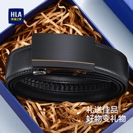 HLA/Hailan House Cowhide Men's Belt Automatic Buckle Belt Inner Wear Business All-Match Pants Belt G