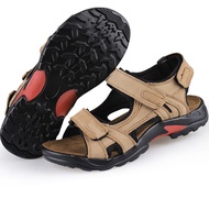 Men's Sandals Genuine Leather Casual Shoes Breathable Beach Sandal Man Shoe Outdoor Sandals for Men 