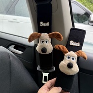 Cartoon Pattern Seat Belt Cover Car Wallace and Gromit (1 Pair) Shoulder Strap