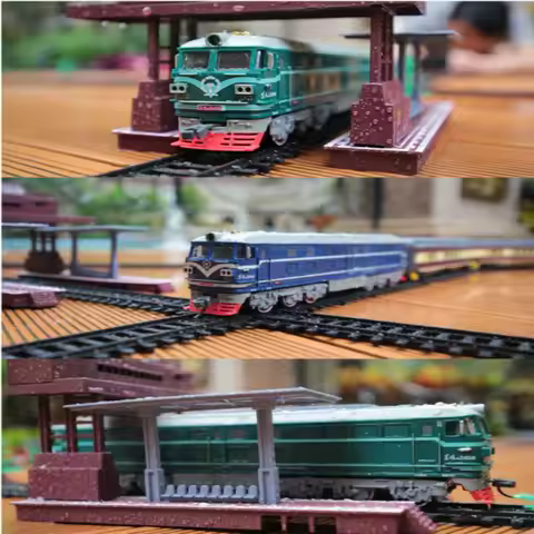 Simulation Dongfeng Train Head Aole Diesel Locomotive 4B Electric Track Train Collection Vehicle Chi