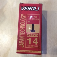 Veroli Bicycle Tube Size 14x1.75/2.125 Schrade Valve