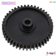FANSINAG Spur Gear, Low Noise 44T Motor Pinion Gear, Durable Steel Black RC Car Main Gear for HPI Sa