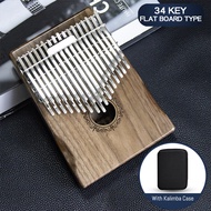 new 34 Keys Kalimba Solid Wooden Thumb Piano Children Enlightened Keyboard Instrument Music Toys Han