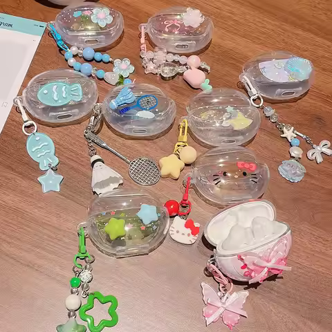 Butterfly Star Fish Flowers Clear Earphone Case For OPPO Enco AIR 2i 3i 3 4 R2 R3 Pro 4i Free4 Cover