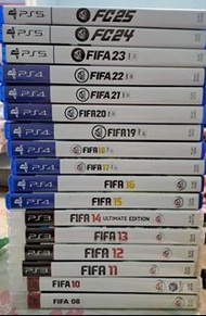 全套出售 - EA FIFA / FC 系列遊戲光碟 (PS5/PS4/PS3)