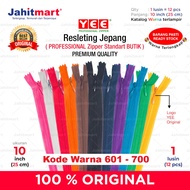 (Part 2) Japanese Zipper ILC-33 YEE 10 Inch (25Cm) code ( 601 to 700) - Dozen