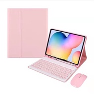 คีย์บอร์ดบลูทูธไร้สาย For Samsung Galaxy Tab S7 FE S9 FE + S7Plus S8Plus Tab S6 Lite TPU คลุม ยาเม็ด Keyboard Case