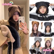 AHTY Wool Hat Warm Cute Hats Ear Protection Earmuff Ear Cap Cold Cap