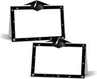 100 Pack Graduation Place Cards 2×3.5 Inch Seating Name Cards Tented Cards for Buffet Table Supplies