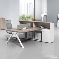 4 Modern Office Work Seat Double Office Financial Combination Table Simple 6-Person Table Chair Staf