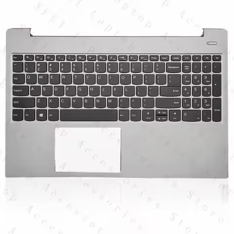 F Palmrest US Keyboard Silver without Touchpad for Lenovo Ideapad S340-15IWL