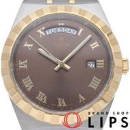 帝舵皇家星期日曆腕錶，41毫米，M28603-0003，附原廠錶盒和保固卡，18K黃金/不鏽鋼，黑色，男錶，成色極佳 [全新]