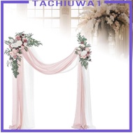 [Tachiuwa1] 2Pcs Wedding Arch Flowers Silk Flowers Garland Wedding Aisle Decoration