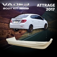 ชุดแต่งรถยนต์สเกิร์ต หน้า หลัง ข้าง รอบคัน Mitsubishi Attrage ปี 2017 ทรงศูนย์ (งานไม่ได้ทำสี) ABS ส
