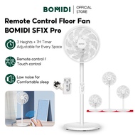 BOMIDI SF1X Pro 15 Blade Smart Stand Fan Table Fan With Infrared Remote Control And Cable (2.2M)