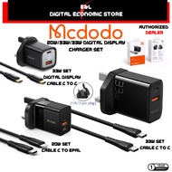 【1yr Warranty】 MCDODO Charger Cable 33W 20W CH 1302 0911 0912 PD + Quick Charge Dual USB UK Plug PD