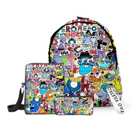 Alphabet Lore alphabet legend around the game three-piece backpack student backpack shoulder bag pencil case