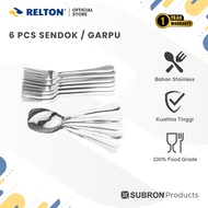 SUBRON Spoon and Fork Package 6 pcs Pack Stainless Steel Dinner Spoons and Forks 26 Gram Cutlery Set