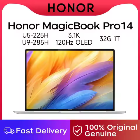 Honor Laptop MagicBook Pro 14 2025 2nd Gen Intel Core U5 225H / U9 285H / 32GB RAM / 1TB Storage 3.1