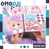OMOOJI DIY Book/ Activity Book/ Creativity Book Sticker Book Sticker Book/ DIY Book Makeup Sticker T