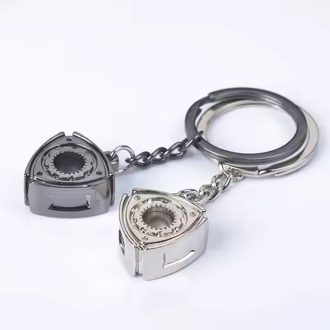 Keychain Portable Rotary Wankel Engine Rotor For Mazda Rx7 Rx8 2 3 6 Atenza Axela Keychain Turbo Car