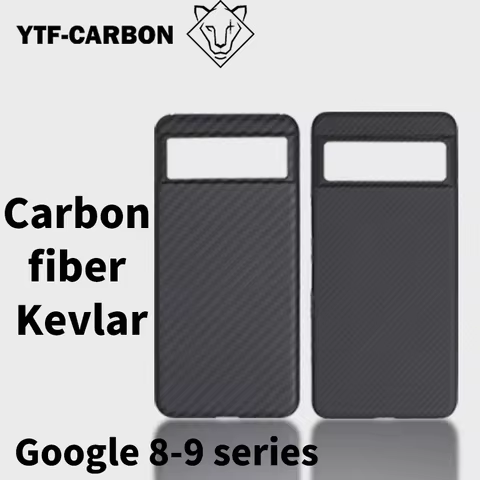 YTF Carbon Fiber Google Pixel9 Phone Case Google Pixel 8pro Magsafe Kevlar Fiber Google Pixel 9a Pix