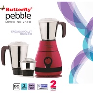BUTTERFLY PEBBLE MIXER GRINDER / GREY COLOR / 600 WATTS [ 2 YEARS SG WARRANTY ] [ SAFETY MARK ]