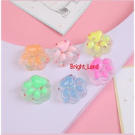 Squishy Paw Beads Glitter Jelly Cat Paw Claws