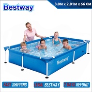 Bestway Family Swimming Pool Children Swimming Pool Bestway Steel Pro Rectangular Folding Pool (3.0M