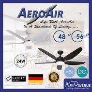 AEROAIR AA-528I 48 / 56 Inch DC Motor Ceiling Fan With 3-Tone LED Light and Remote Control