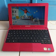 Lenovo S100 Warna Merah Netbook Notebook Second Bekas Murah RAM 2 GB